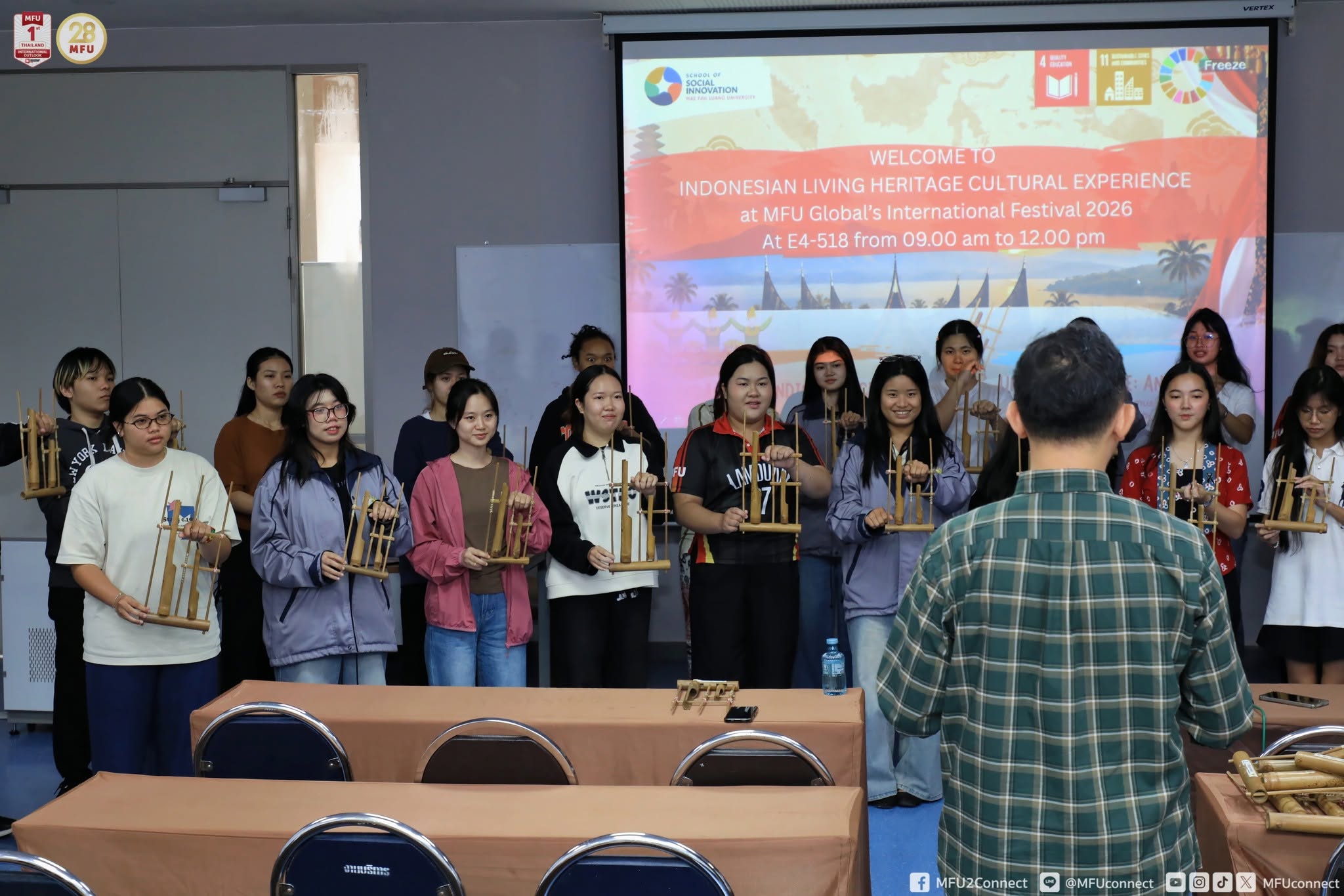 [วันที่ 2] มฟล. จัดเทศกาลนานาชาติ “MFU International Festival 2026” เชื่อมโยงพื้นที่ ผู้คน ภาษา ศิลปะ และวัฒนธรรม ในบทบาทสถานศึกษาและเครือข่ายความร่วมมือจากนานาชาติ ร่วมสร้างพลเมืองโลกที่พร้อมรับความหลากหลาย