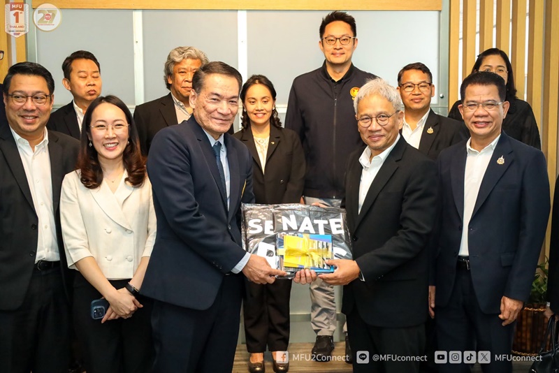  สำนักวิชานิติศาสตร์ มฟล. ต้อนรับคณะกรรมการวิจัยและพัฒนาวุฒิสภา หารือความร่วมมือด้านวิจัย